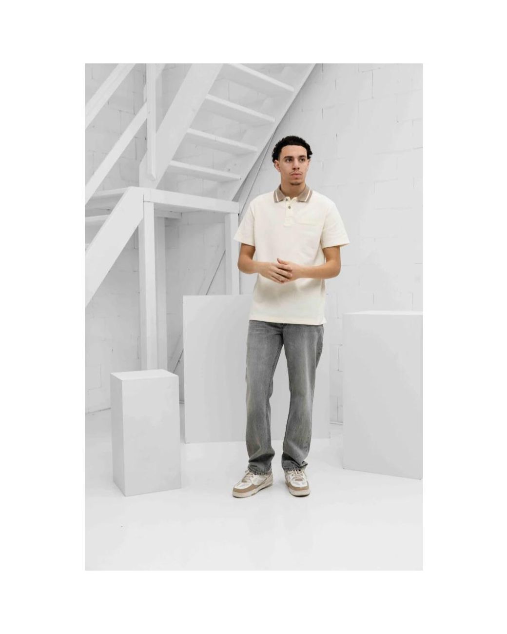 Versace Jeans Couture White Polo Shirts for men