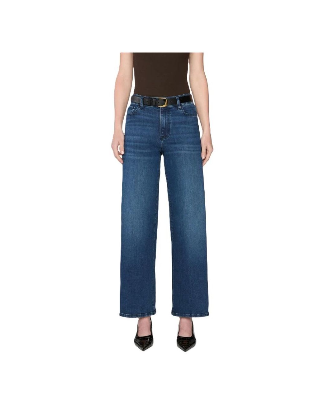 FRAME Blue Le Slim Palazzo Jean