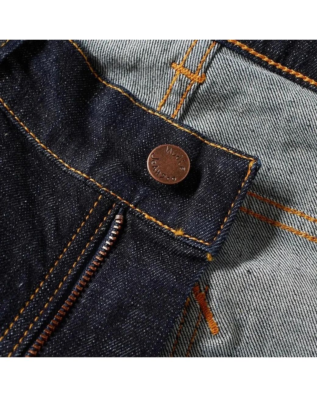 Nudie Jeans Blue Straight Fit Jeans for men
