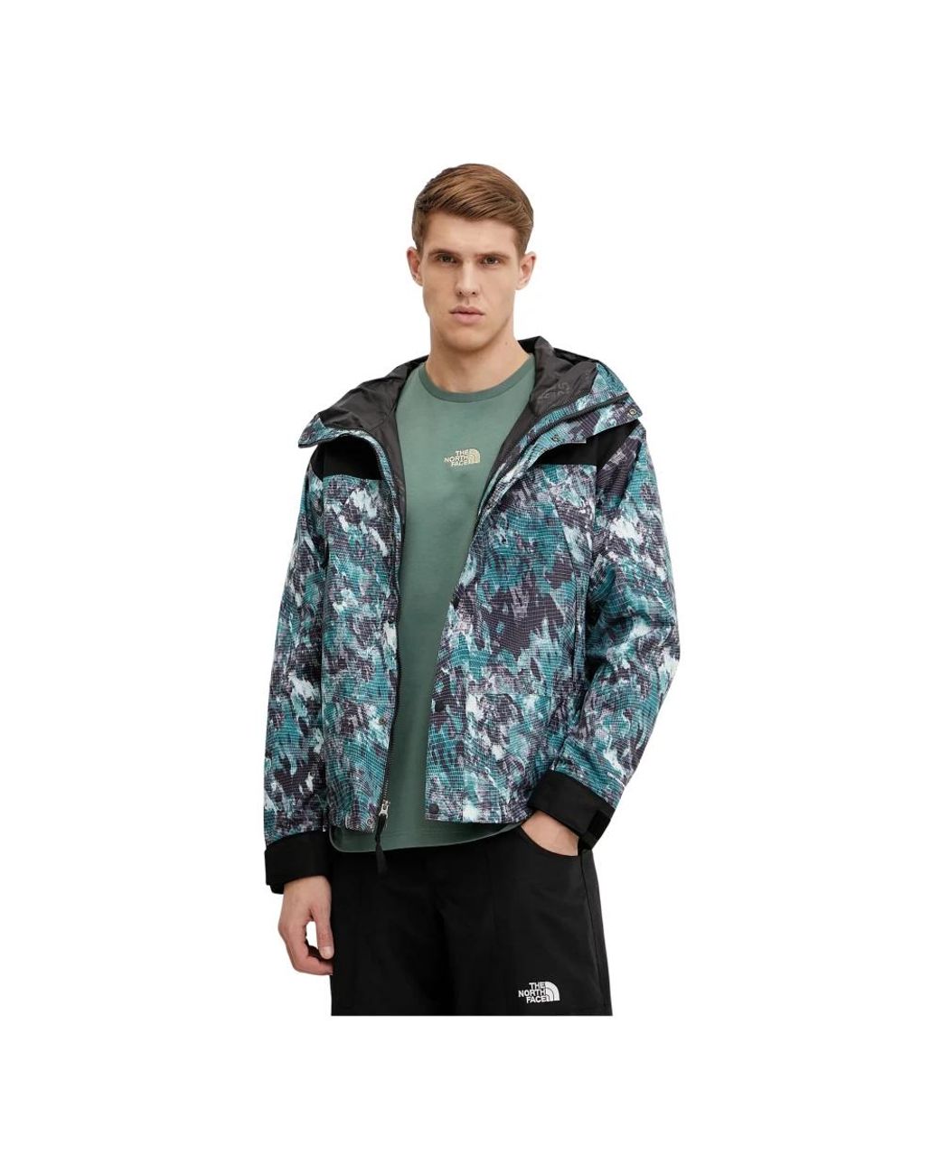 The North Face Fitness ,Veelkleurig ,Polyester Dry Vent Mono Mountain Jas in het Blue voor heren