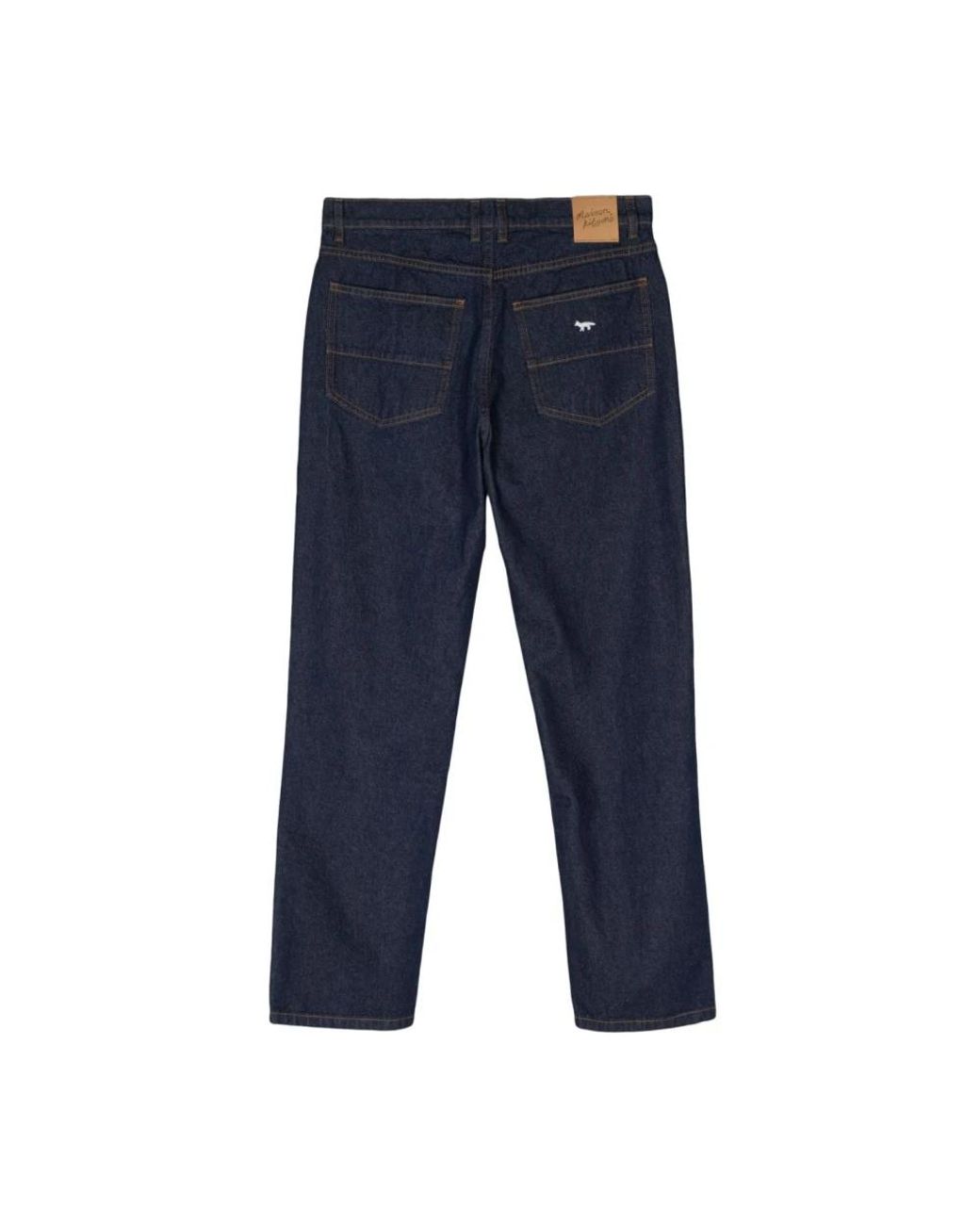 Maison Kitsuné Blue Straight Fit Jeans for men