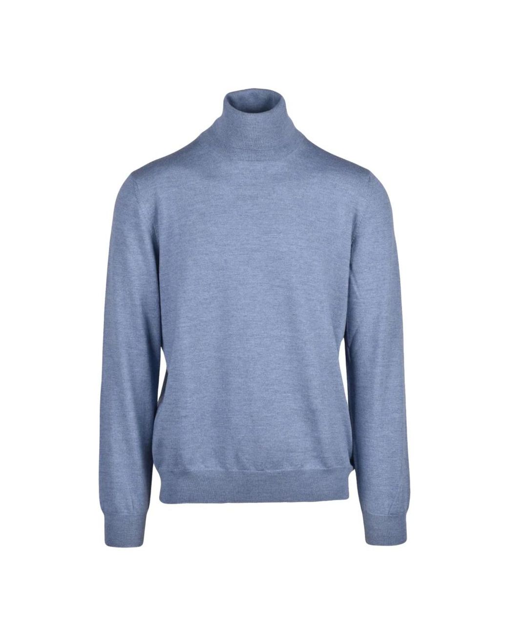 Gran Sasso Blue Turtlenecks for men