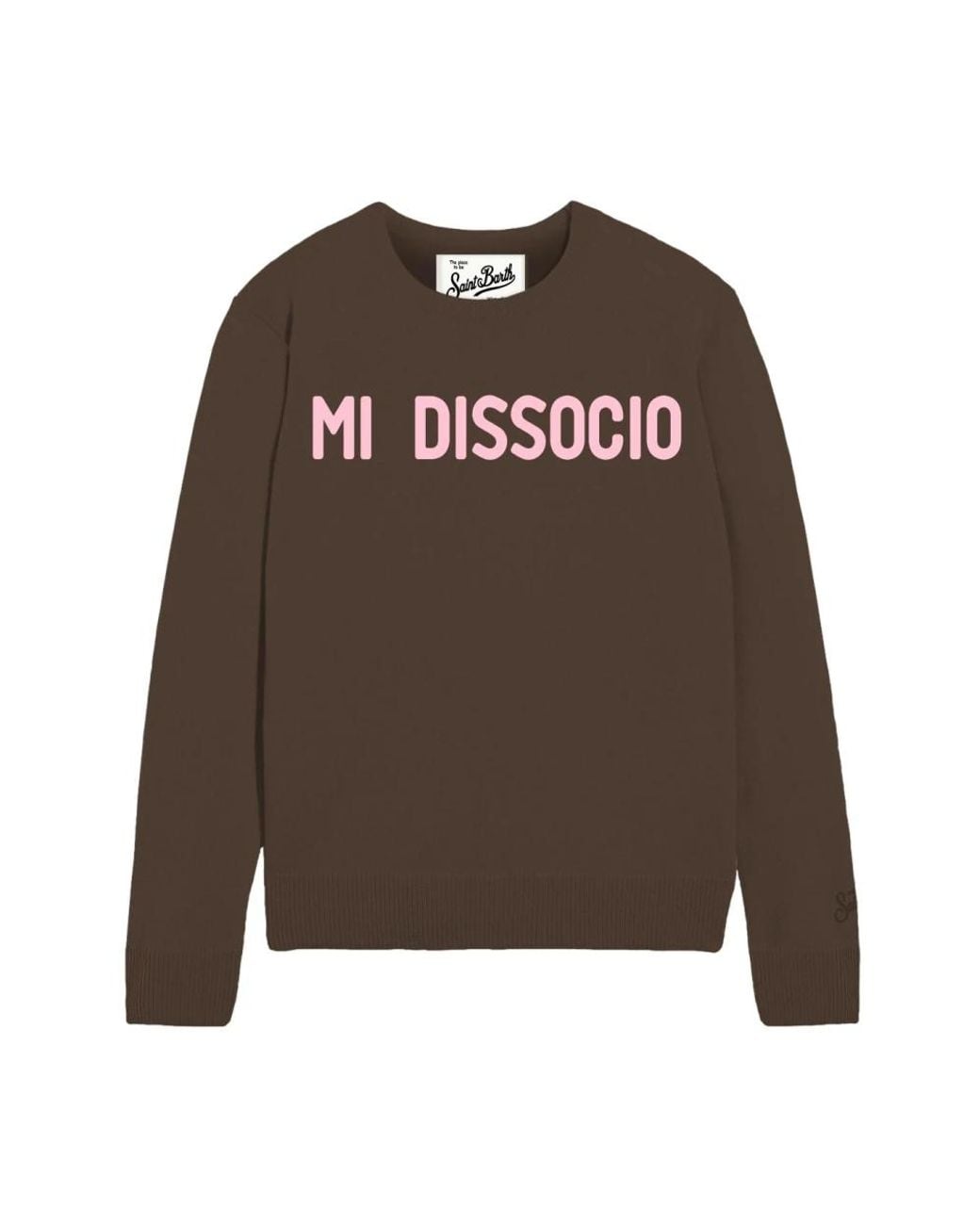 Mc2 Saint Barth Brown Round-Neck Knitwear