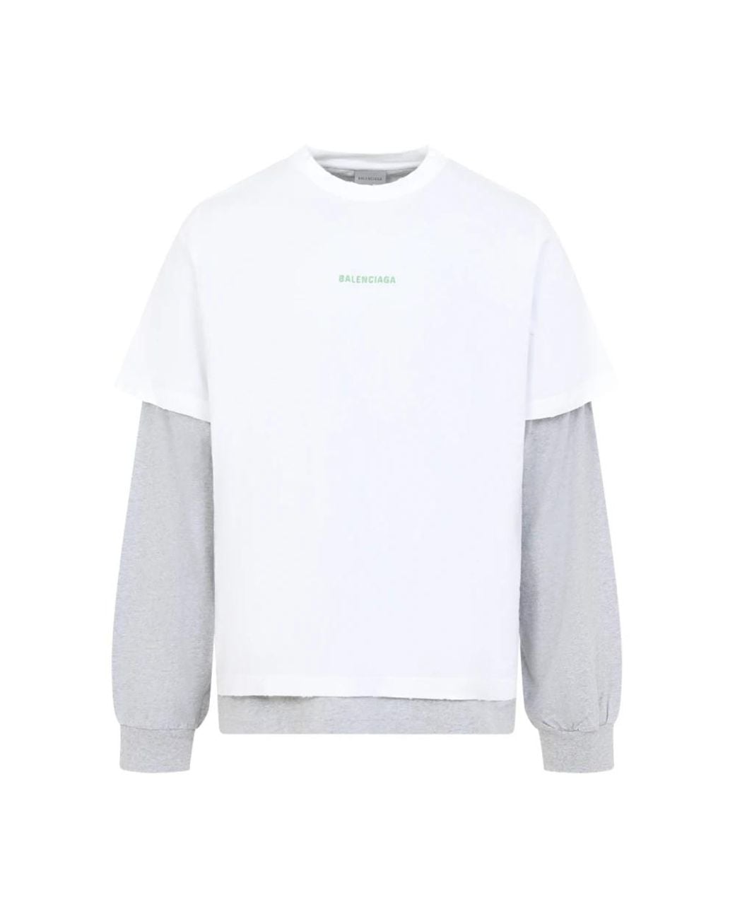 Balenciaga White Long Sleeve T-Shirts for men