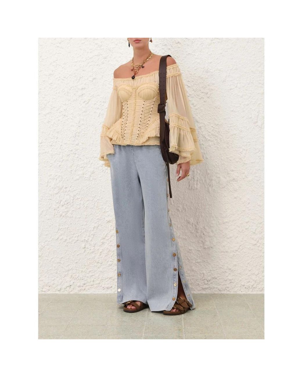 Zimmermann Blue Wide Jeans