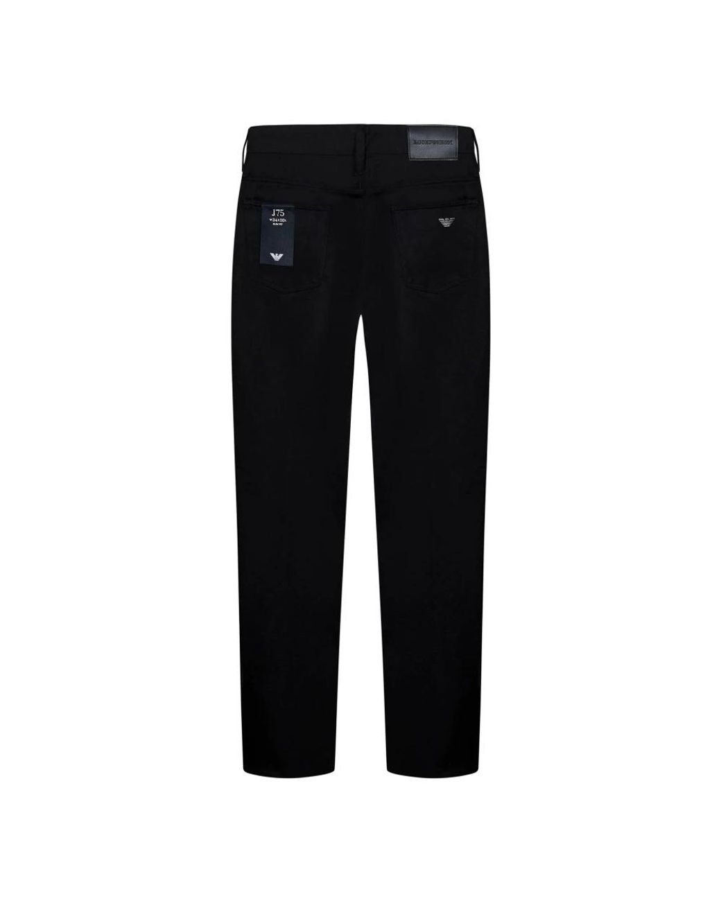 Emporio Armani Black Straight Fit Jeans for men