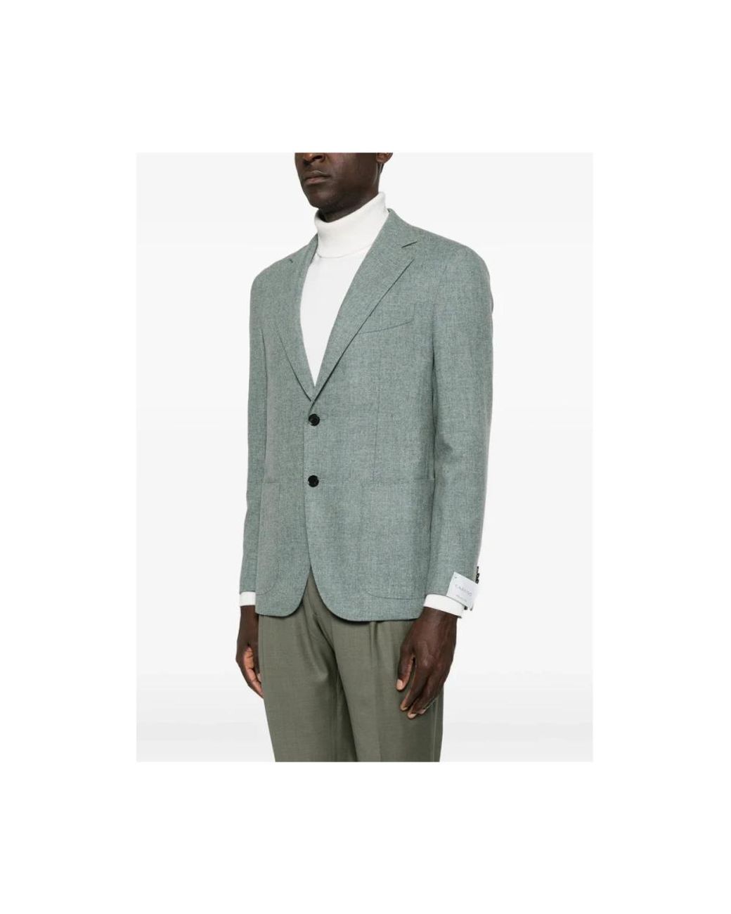 Caruso Blue Blazers for men