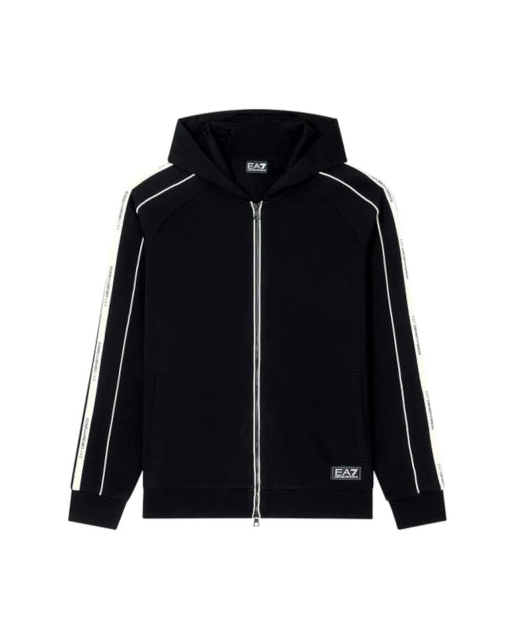 Zip-Throughs di EA7 in Black da Uomo