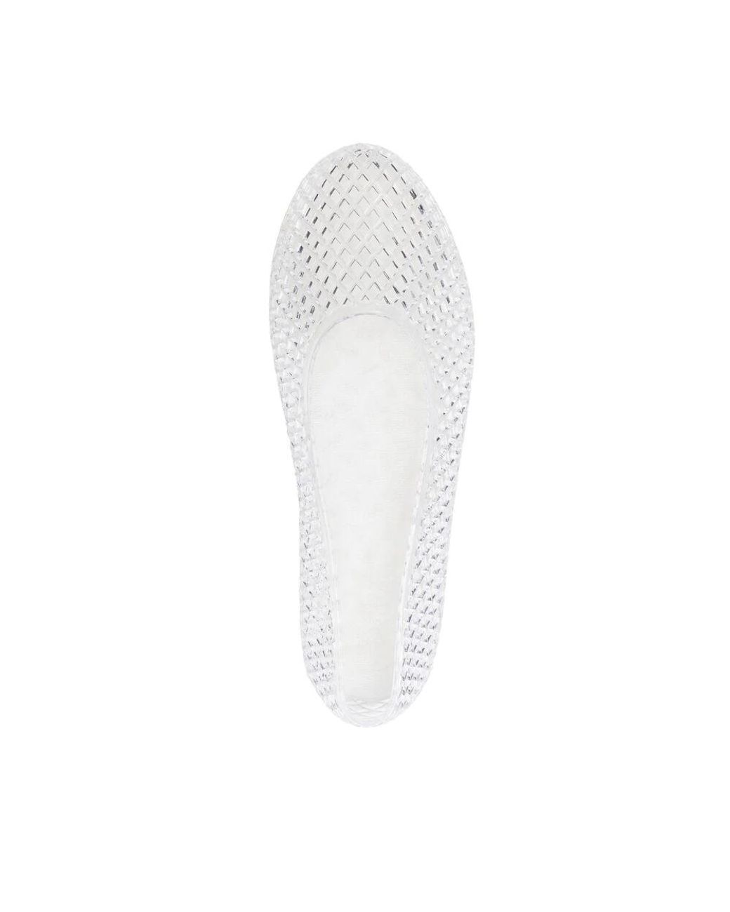 Ancient Greek Sandals White Ballerina Shoes Transparent Jelly