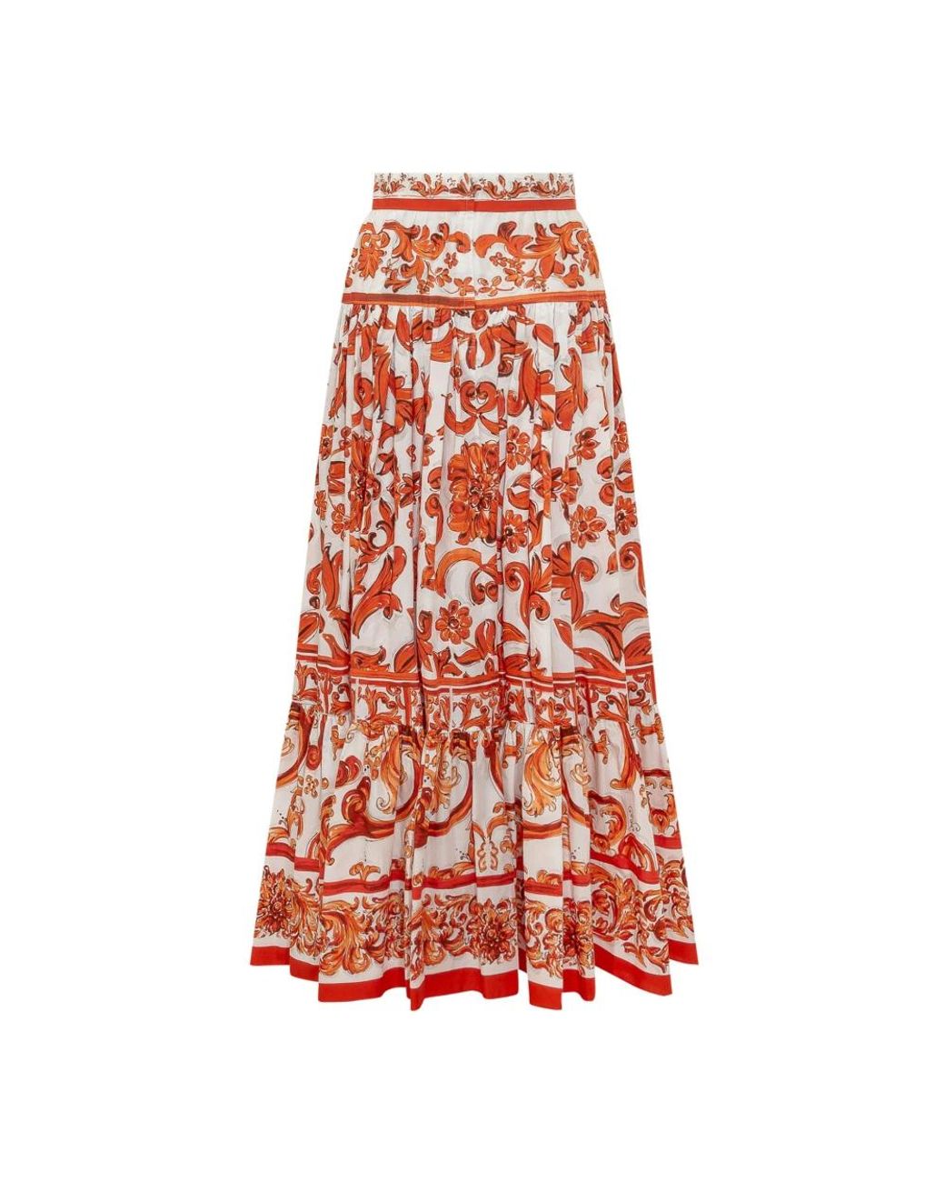 Dolce & Gabbana Red Maxi Skirts