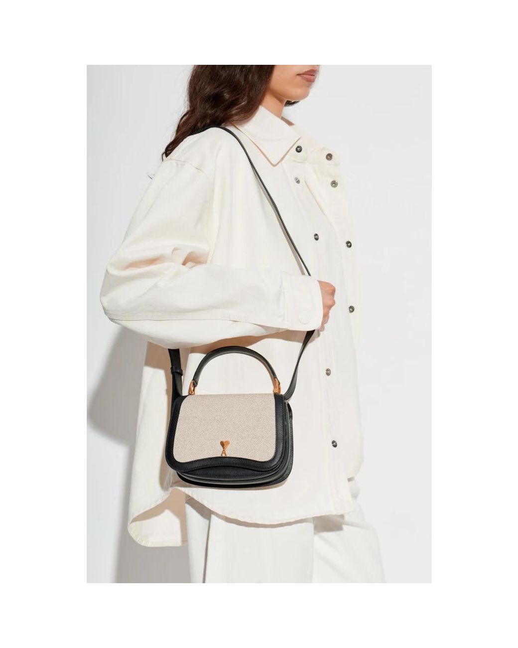 Handbags AMI de color Black