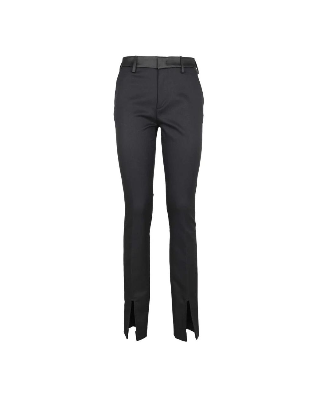 Dondup Gray Slim-Fit Trousers