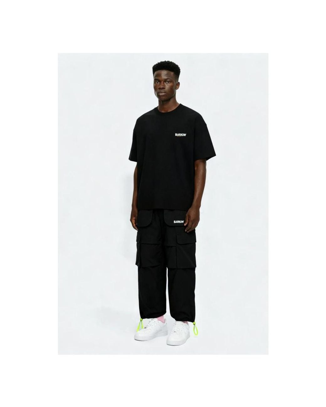 Barrow Black Slim-Fit Trousers for men