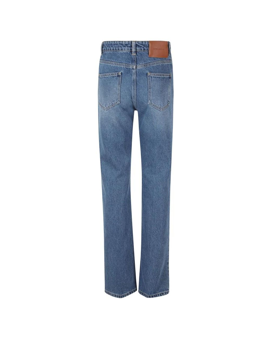 Victoria Beckham Blue Straight Fit Jeans