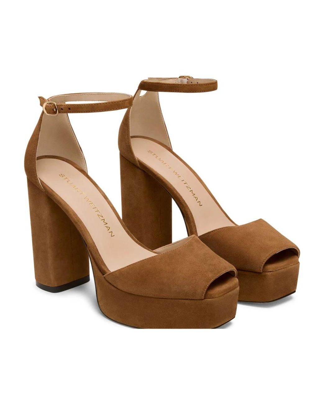 Stuart Weitzman Brown High Heel Sandals