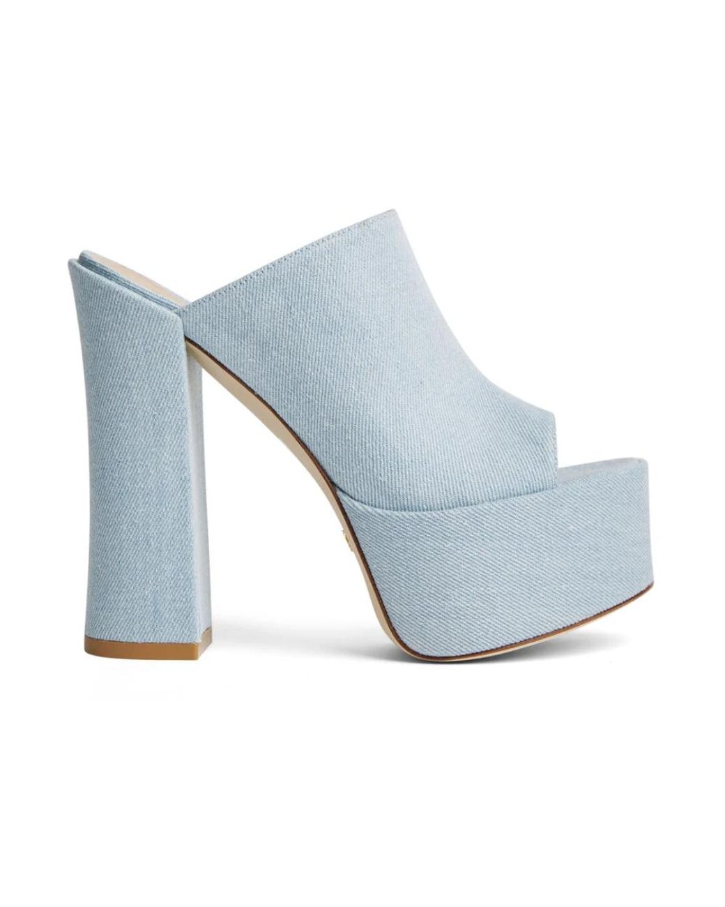 Stuart Weitzman Blue Flat Sandals