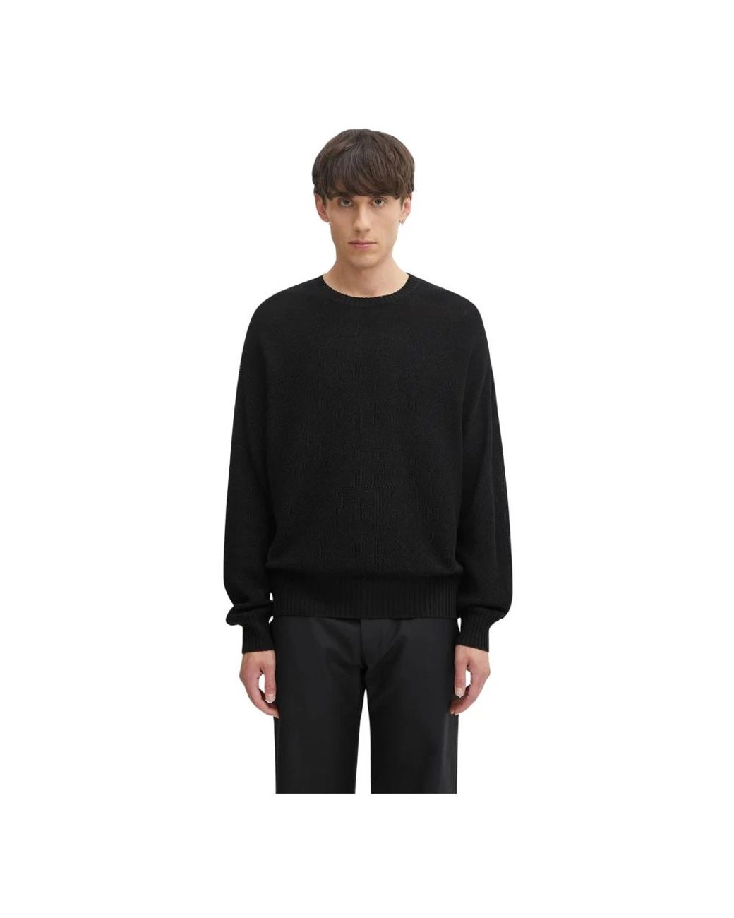 Visvim Silk Sweater Jumbo Sb Knit in het Black voor heren