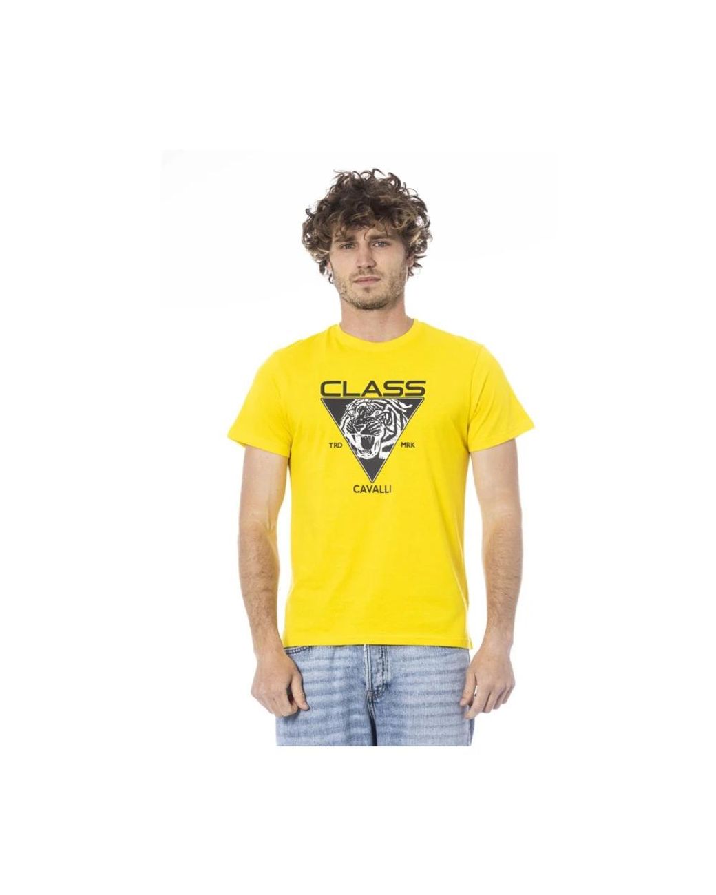 Roberto Cavalli T-Shirts in het Yellow voor heren