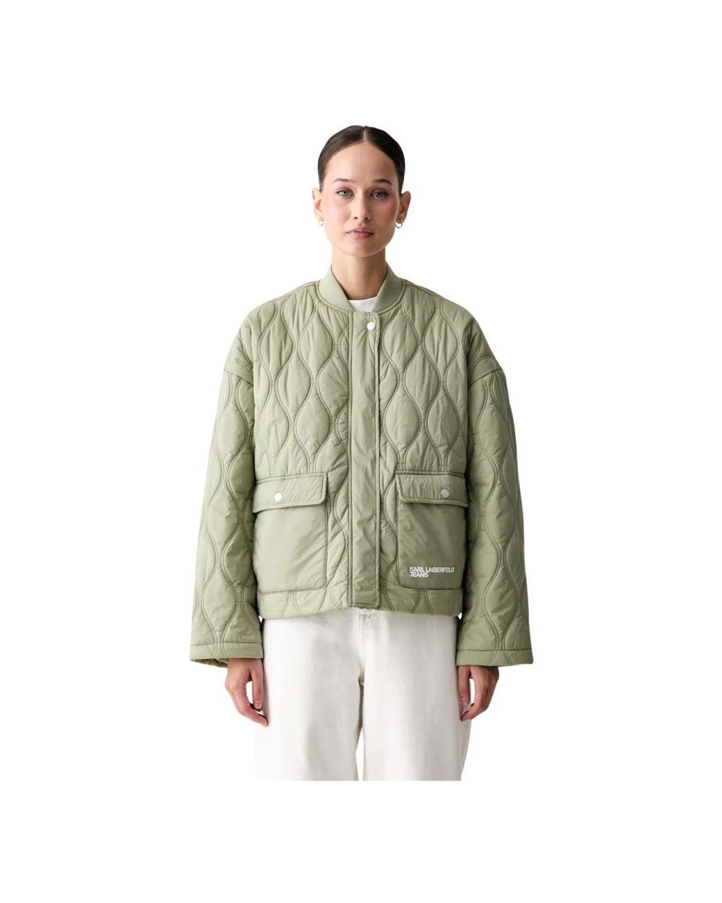 Light Jackets Karl Lagerfeld de color Green