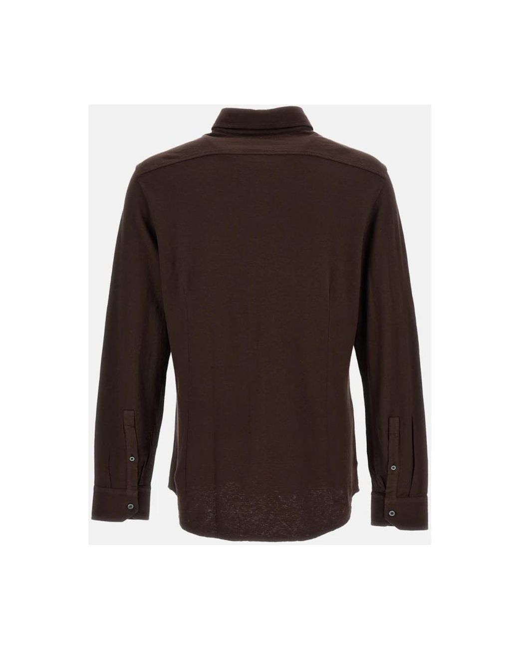 Drumohr Brown Casual Shirts for men