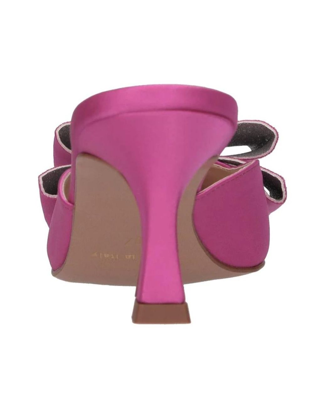 Ovyè Pink Heeled Mules