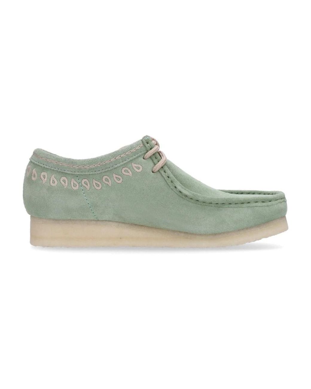 Clarks Green Laced Shoes for men
