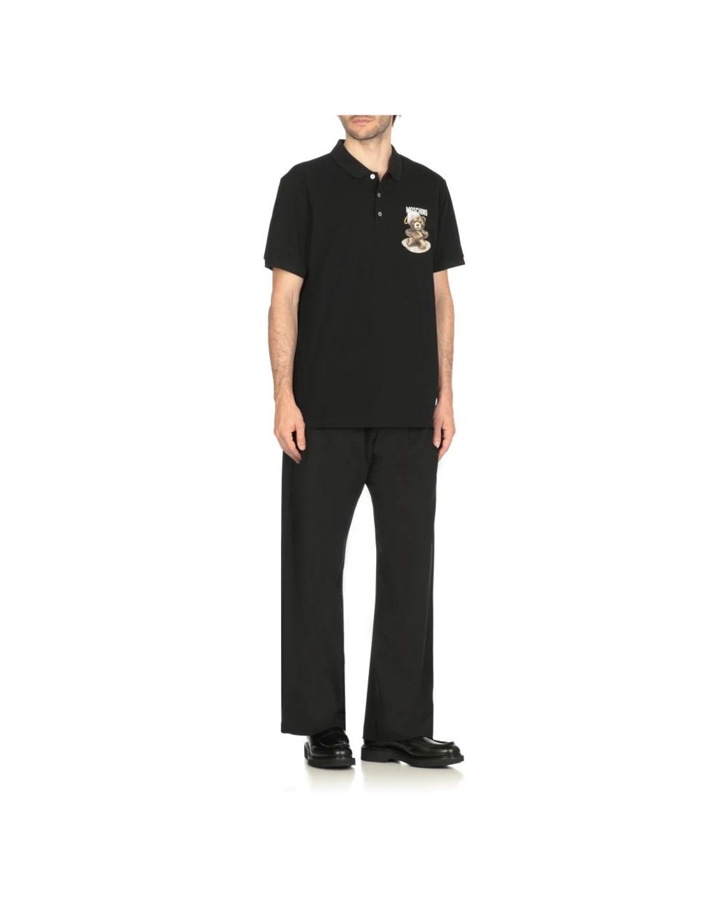 Moschino Black Polo Shirts for men