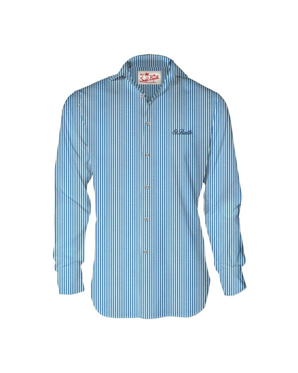 Mc2 Saint Barth Blauwe Herenshirts in het Blue voor heren