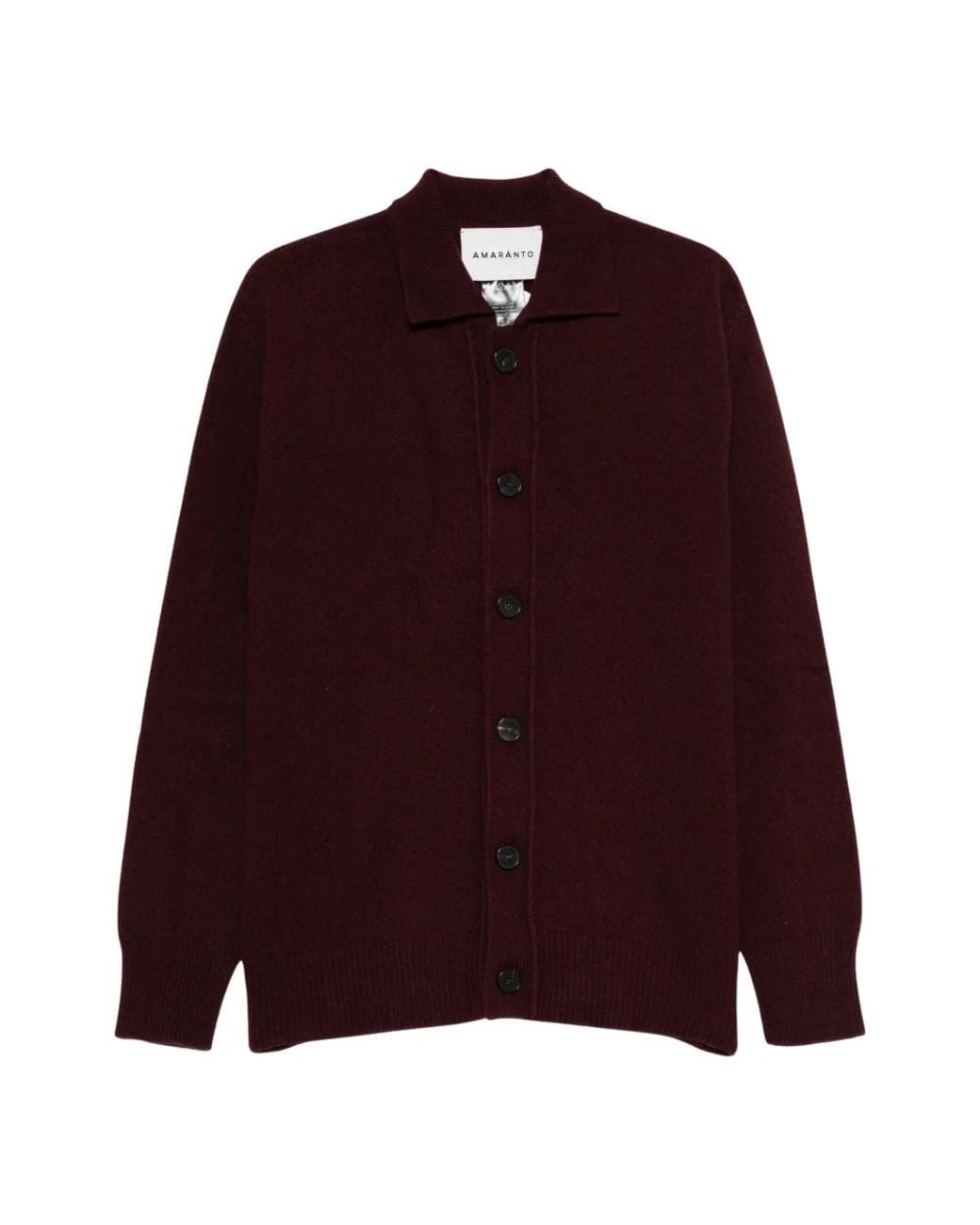 Amaranto Purple Cardigans for men