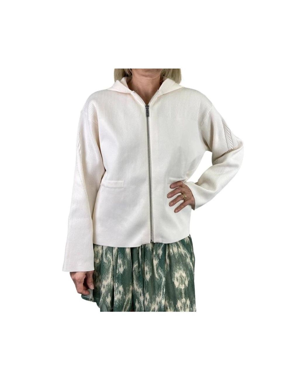 ARMANI EXCHANGE Hoodies & Sweatvesten ,Wit ,Gebreide Jas Met Capuchon, Verstelbare Taille, Ruw in het Gray