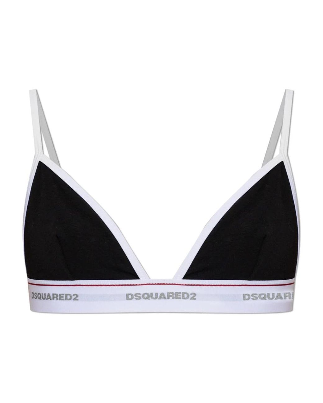 DSquared² Black Logo Bra