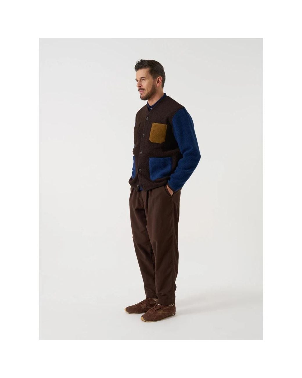Cardigans Universal Works de hombre de color Black