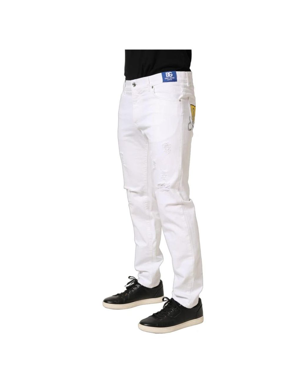 Dolce & Gabbana Blue Slim Fit Jeans for men