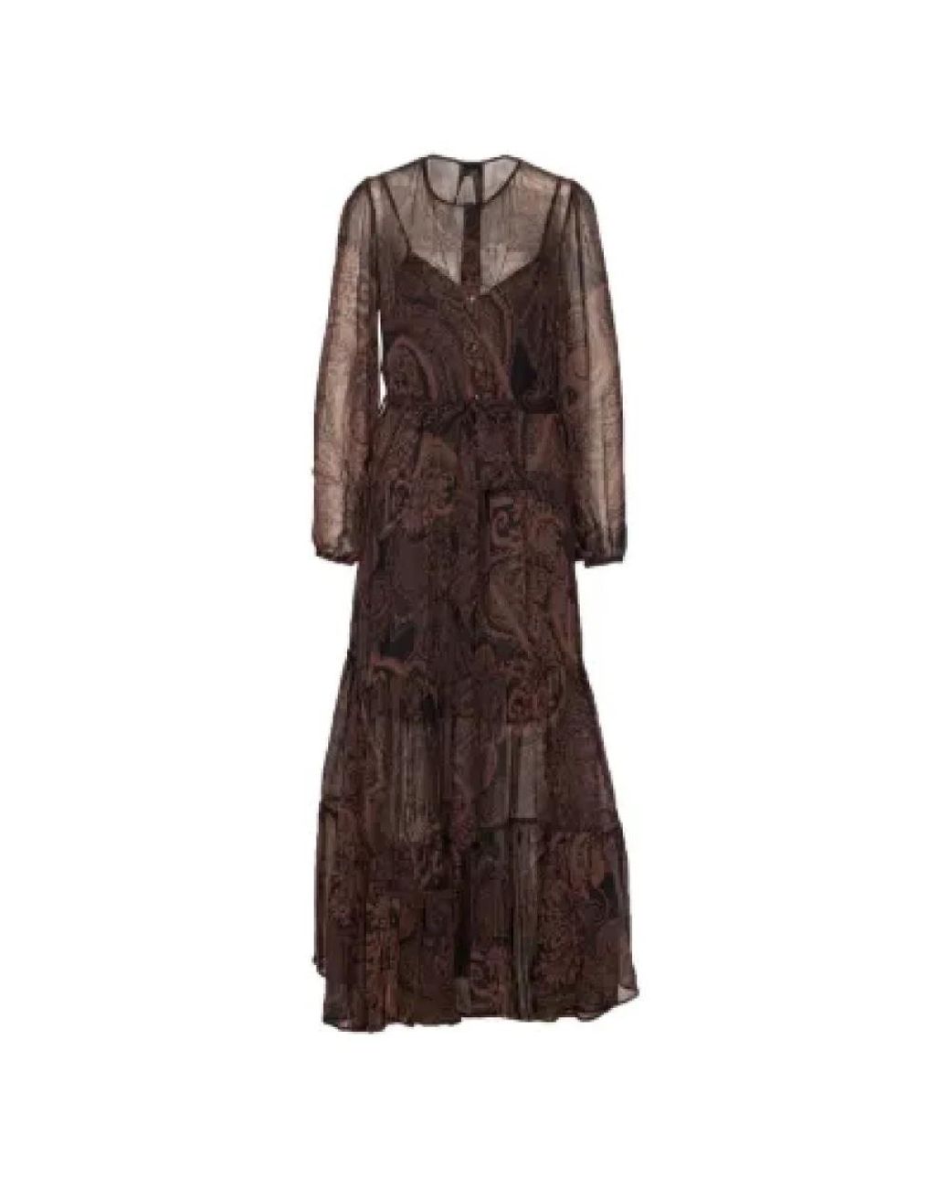 Pinko Brown Maxi Dresses