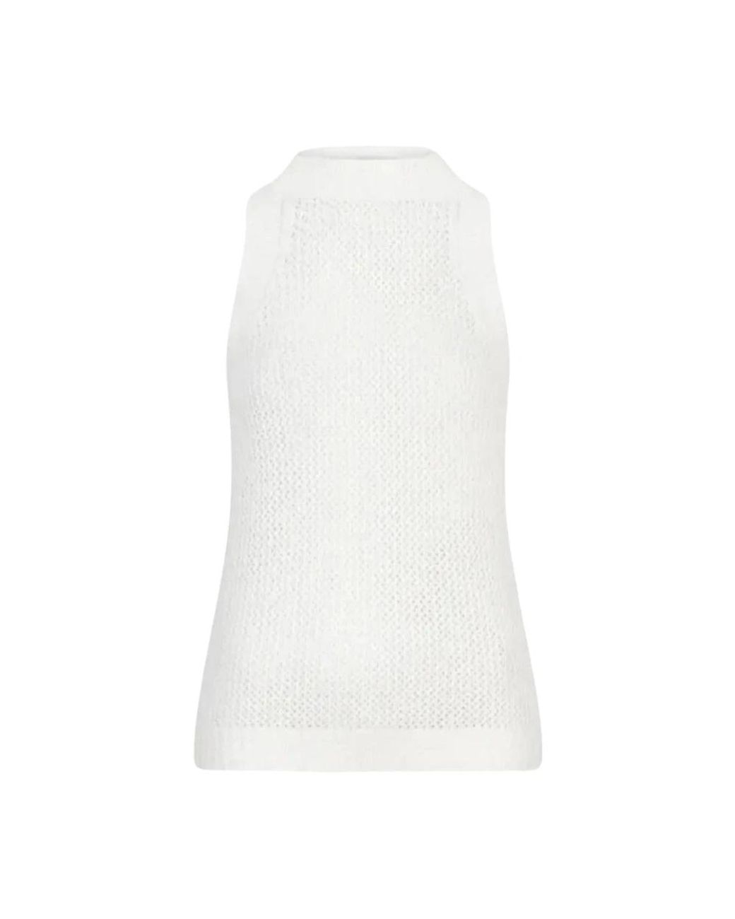 Dante 6 White Sleeveless Tops