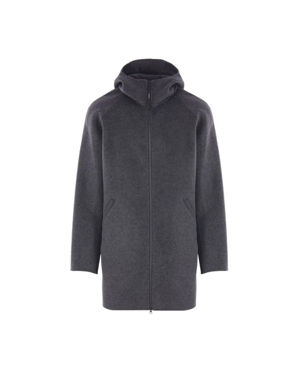 Aspesi Gray Single-Breasted Coats for men