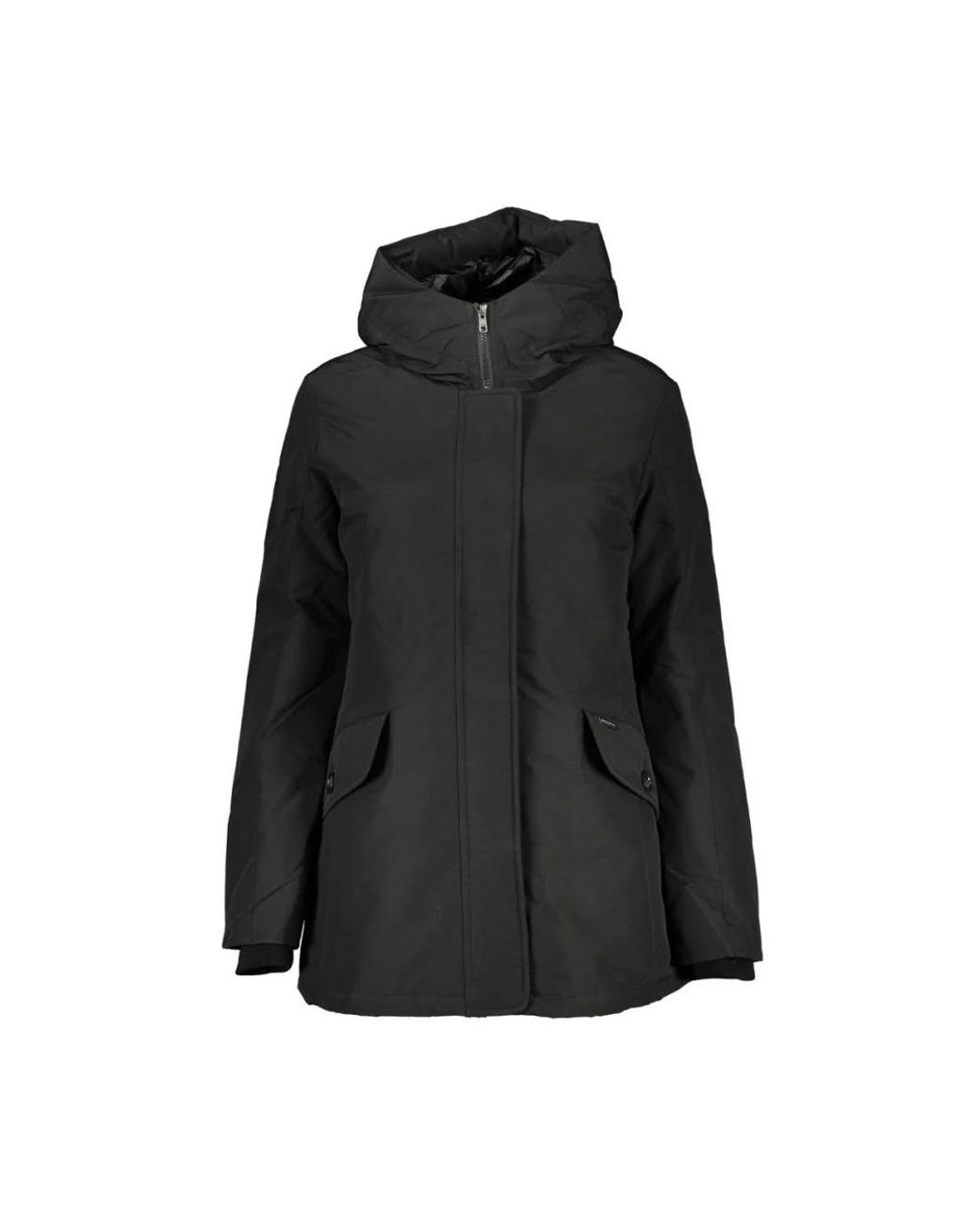 Woolrich Black Winter Jackets