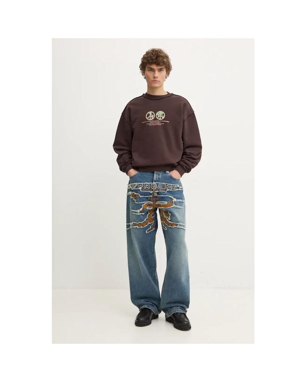 Sweatshirts Bluemarble de hombre de color Brown
