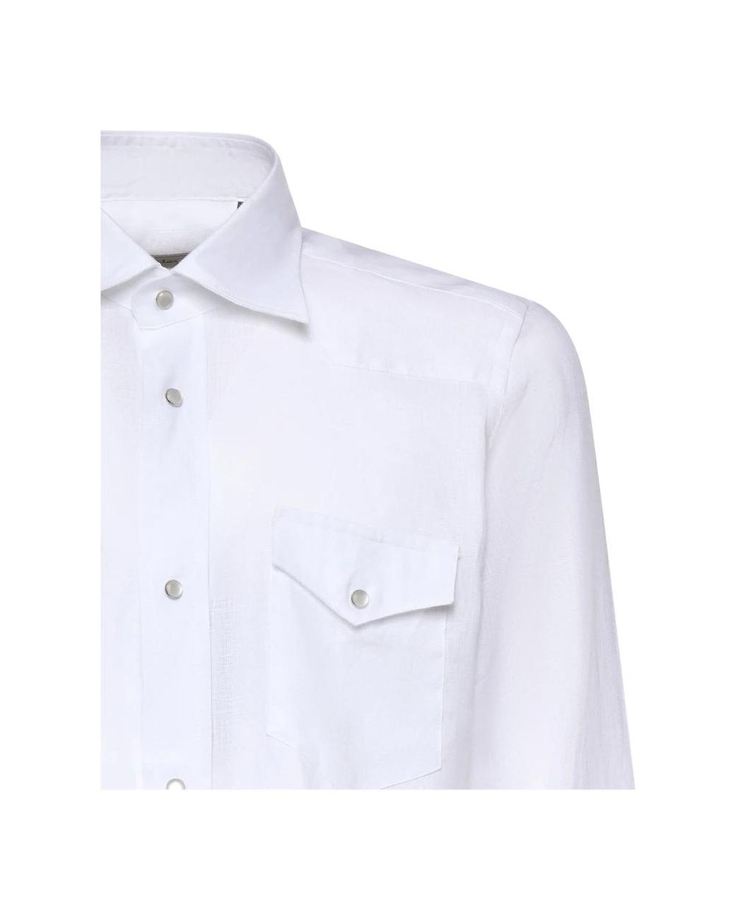 Sartorio Napoli White Casual Shirts for men