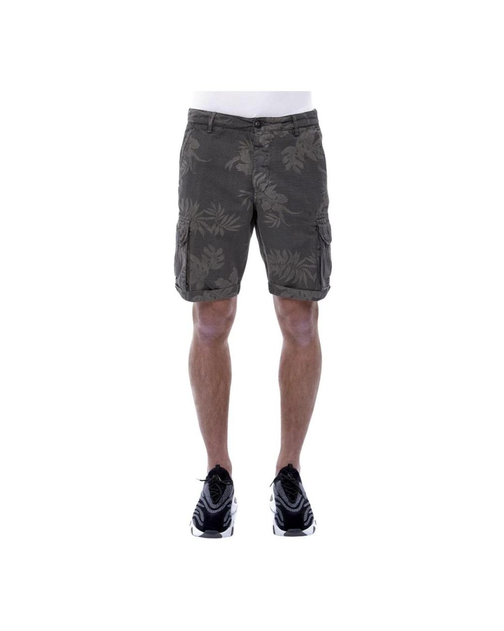 40weft Gray Casual Shorts for men