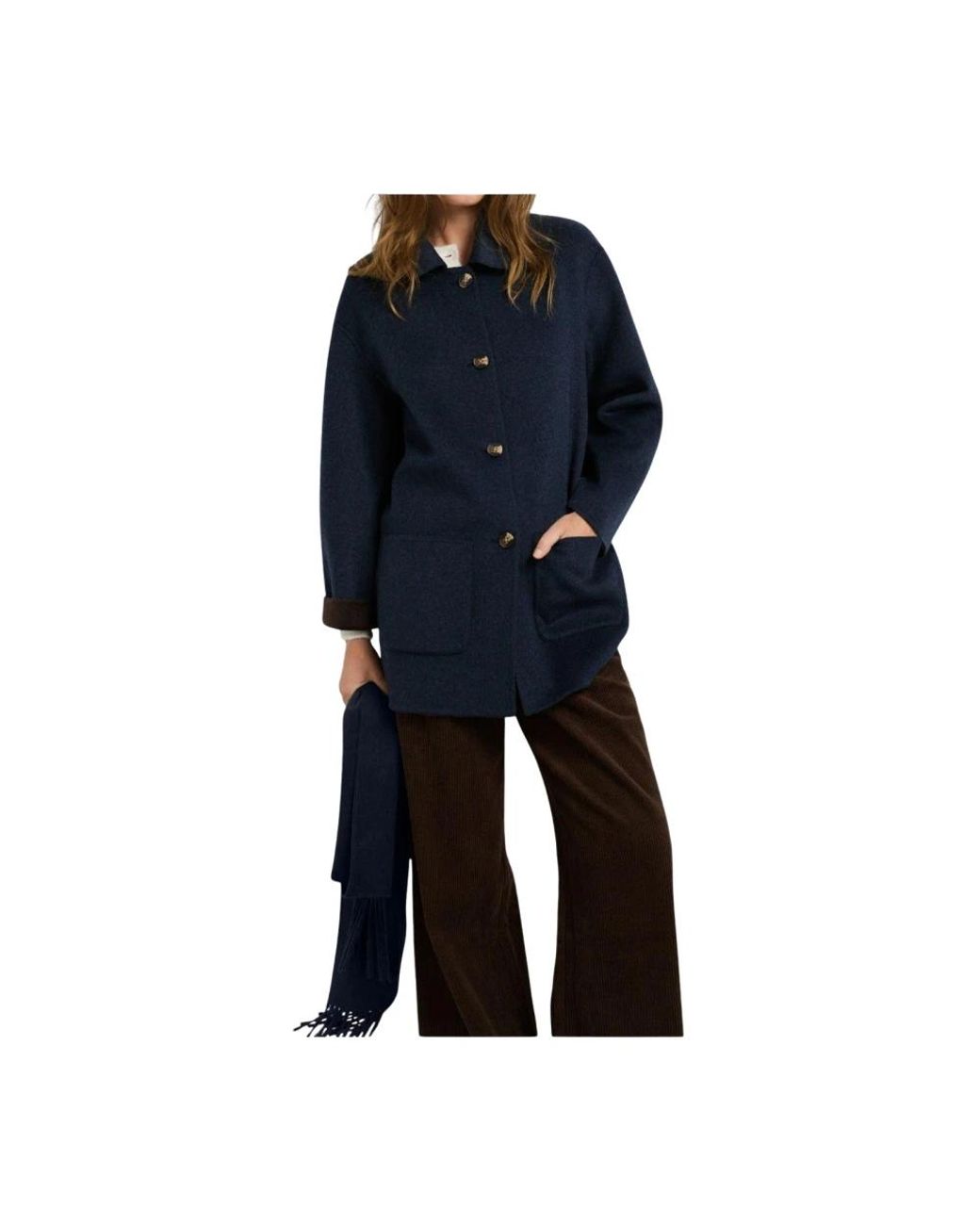 Pepe Jeans Single-Breasted Coat in het Blue