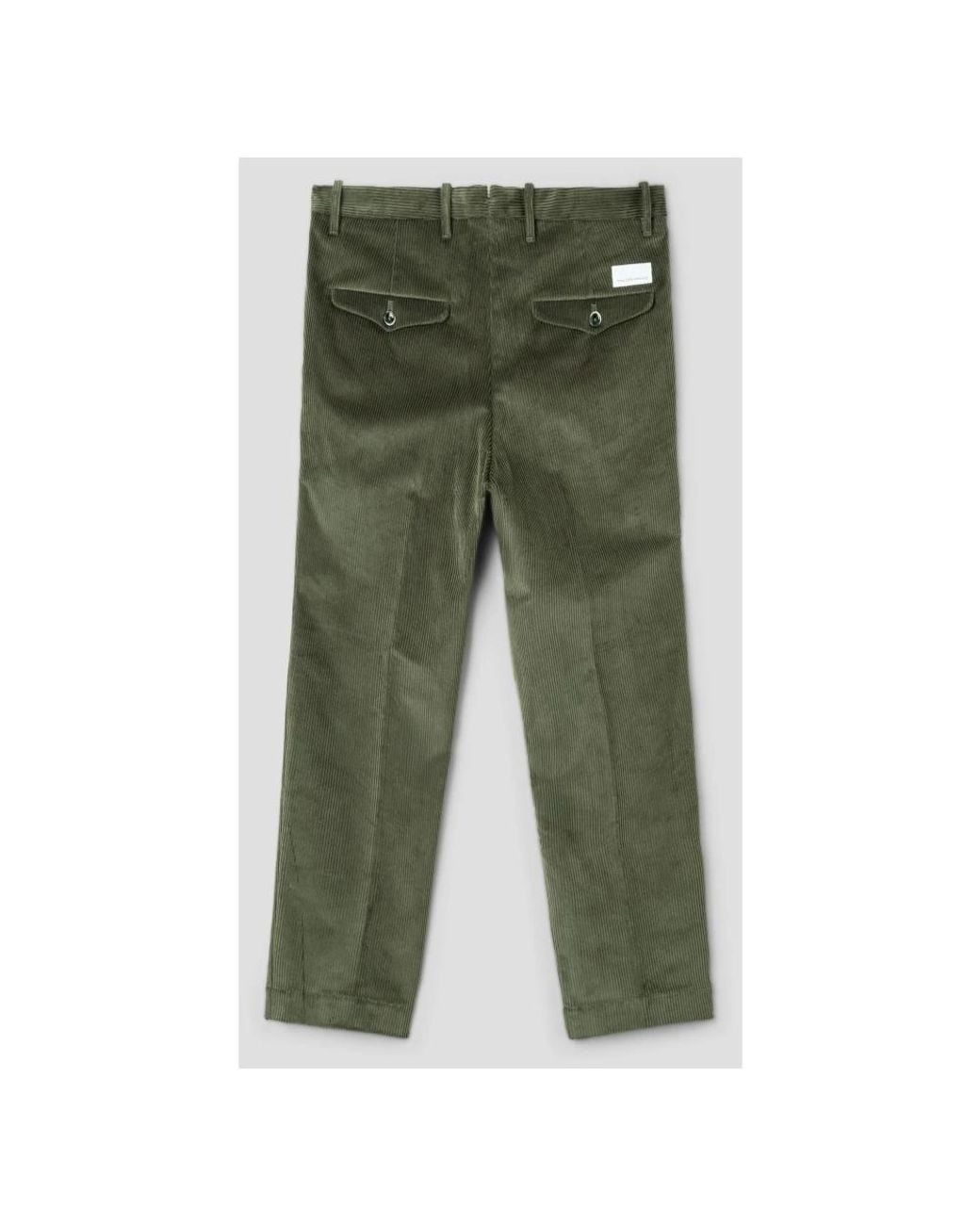 Nine:inthe:morning Green Slim-Fit Trousers for men