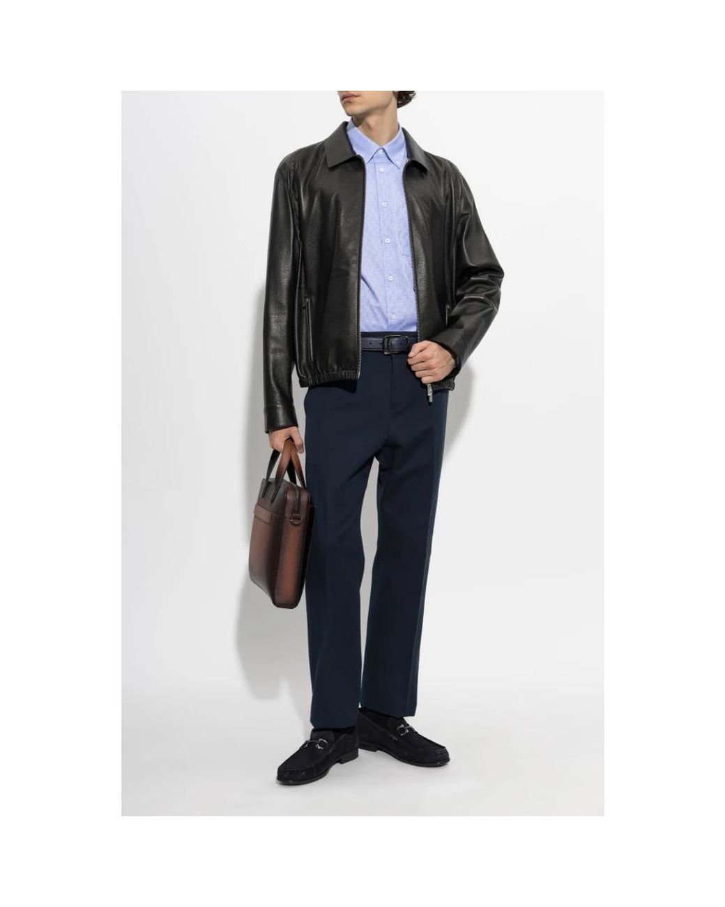 Ferragamo Blue Formal Shirts for men