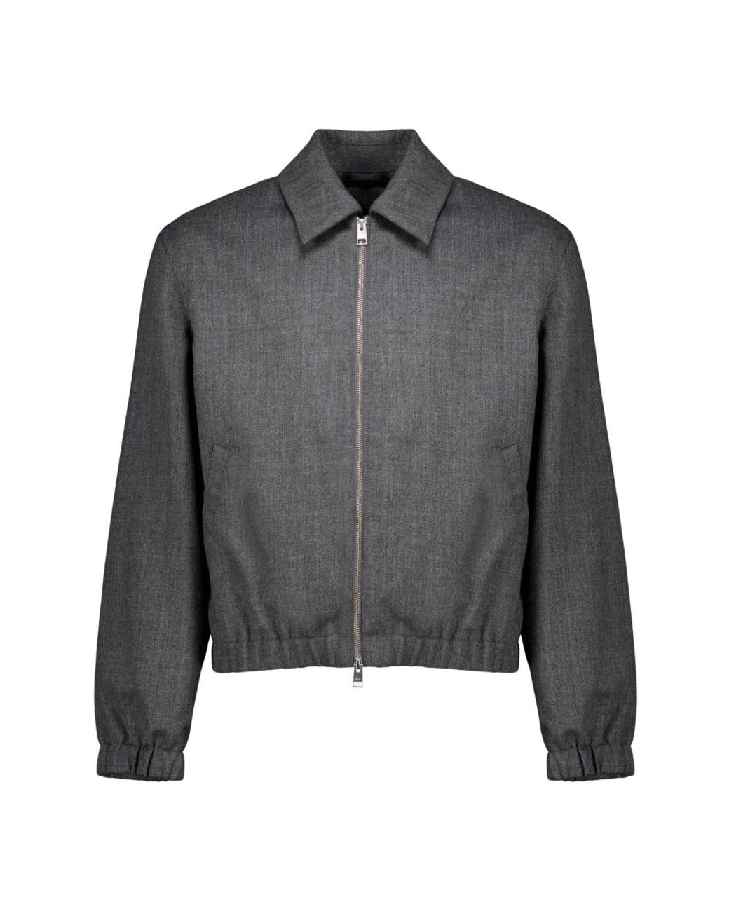 AMI Jassen ,Grijs ,Katoen Wool Padded Jacket in het Gray voor heren