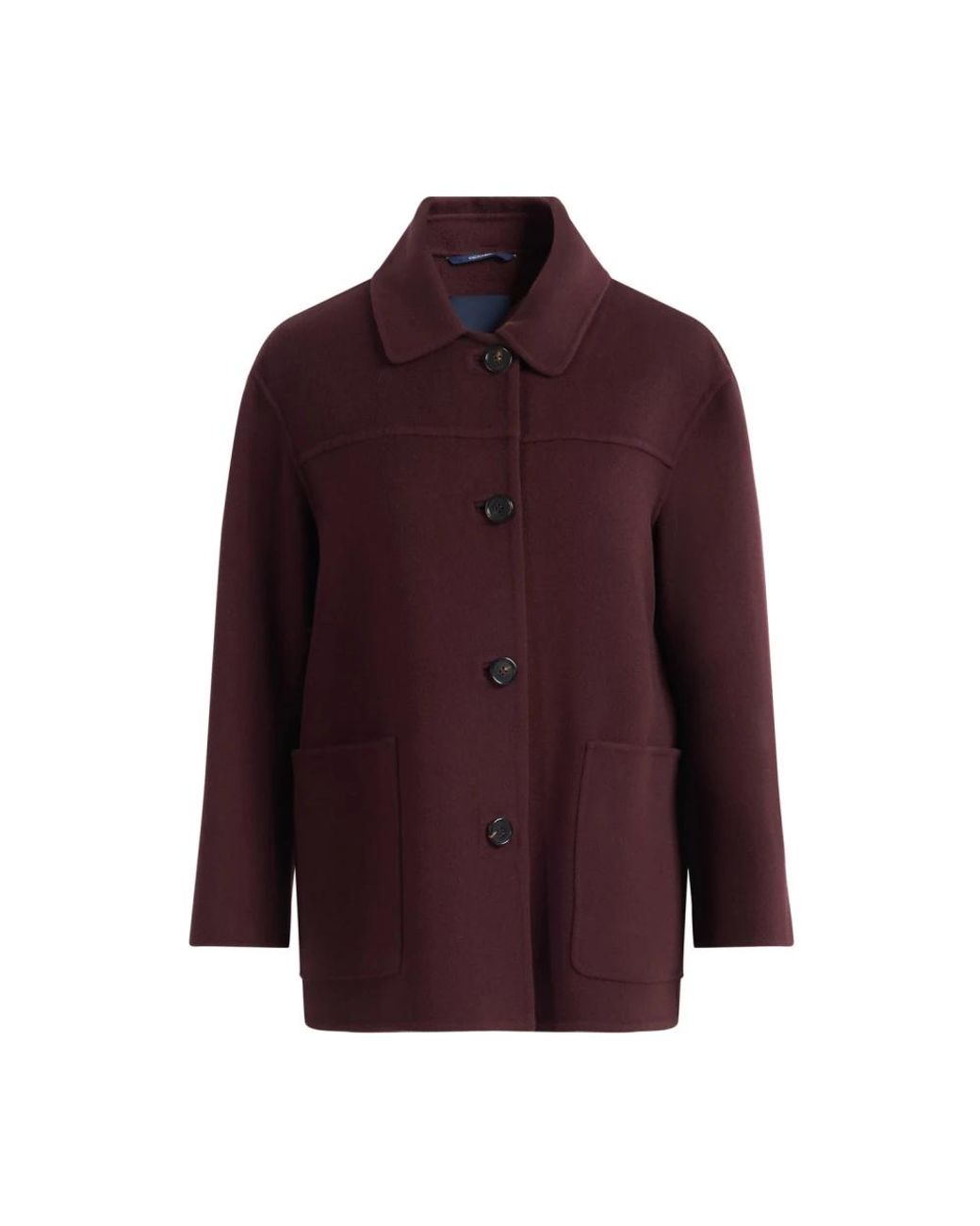 Max Mara Jassen ,Rood ,Wol Smmgiugno Kort Enkeljasje in het Purple