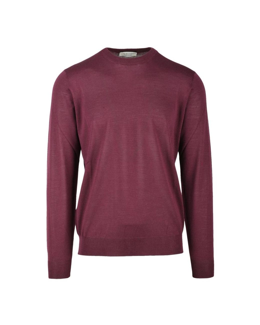 FILIPPO DE LAURENTIIS Purple Round-Neck Knitwear for men