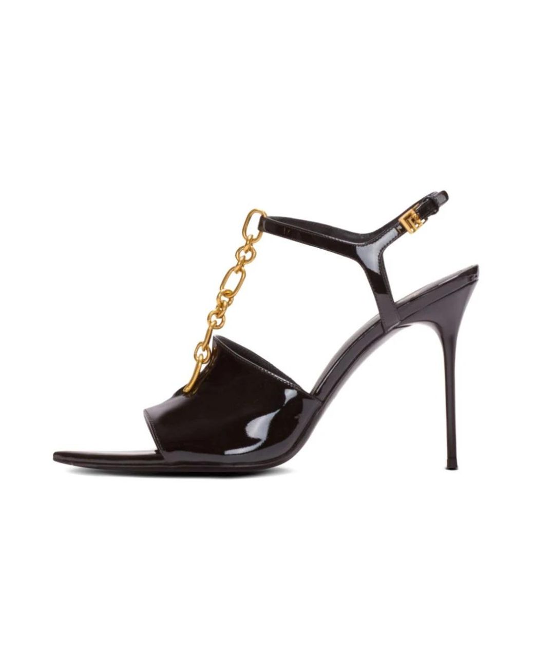 Balmain Black High Heel Sandals