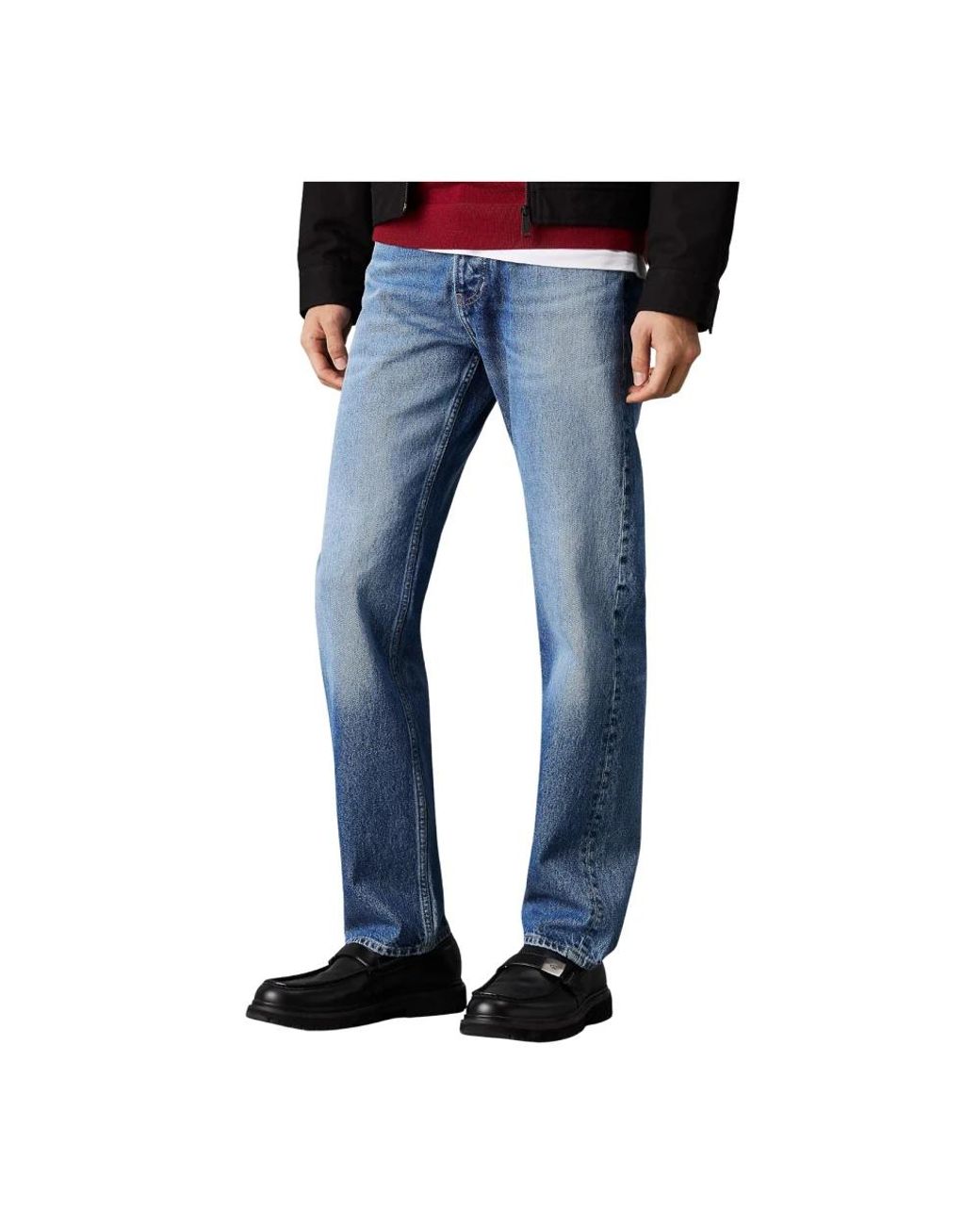 Calvin Klein Blue Straight Fit Jeans for men