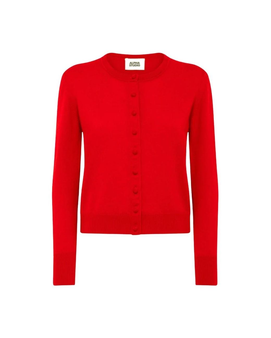 Cardigans Alpha Studio de color Red