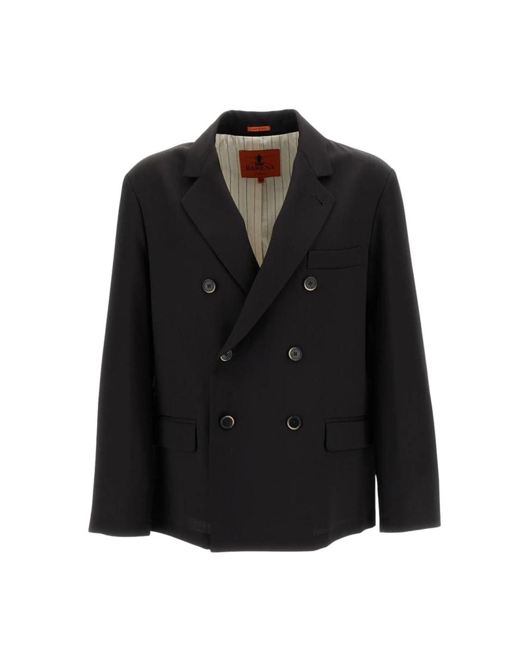Barena Dubbele Rij Blazer in het Black voor heren